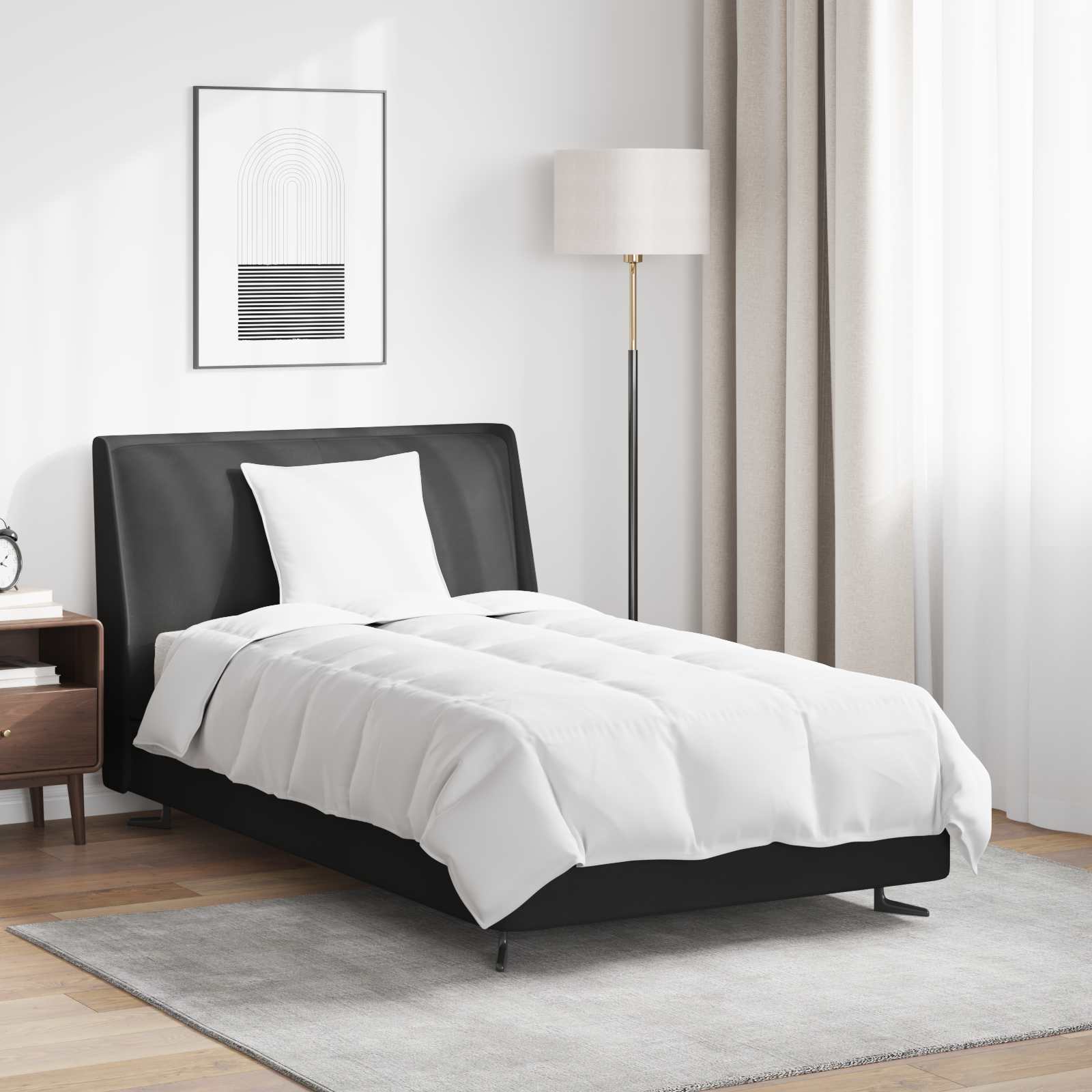 Duvet Estivo con cuscino 2 pcs Bianco Piuma d'anatra | homemem39