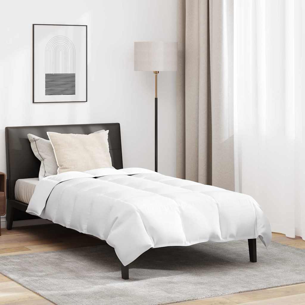 Duvet Estivo con cuscino 2 pcs Bianco Piuma d'anatra