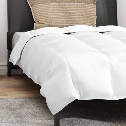 Duvet Estivo con cuscino 2 pcs Bianco Piuma d'anatra