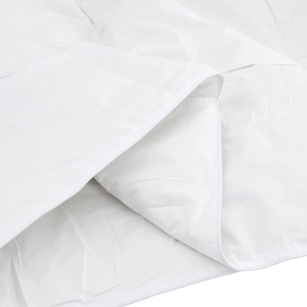 Duvet Estivo con cuscino 2 pcs Bianco Piuma d'anatra
