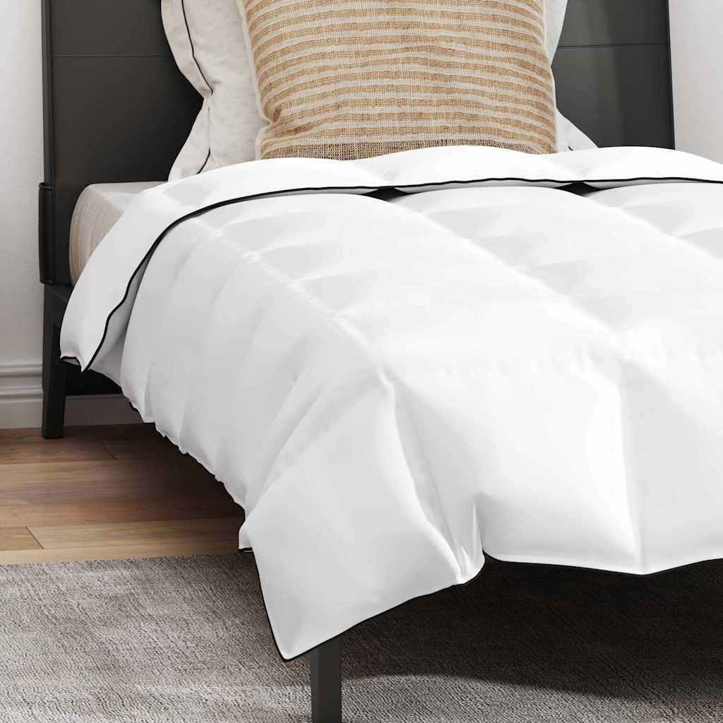 Duvet Estivo con cuscino 2 pcs Bianco Piuma d'anatra