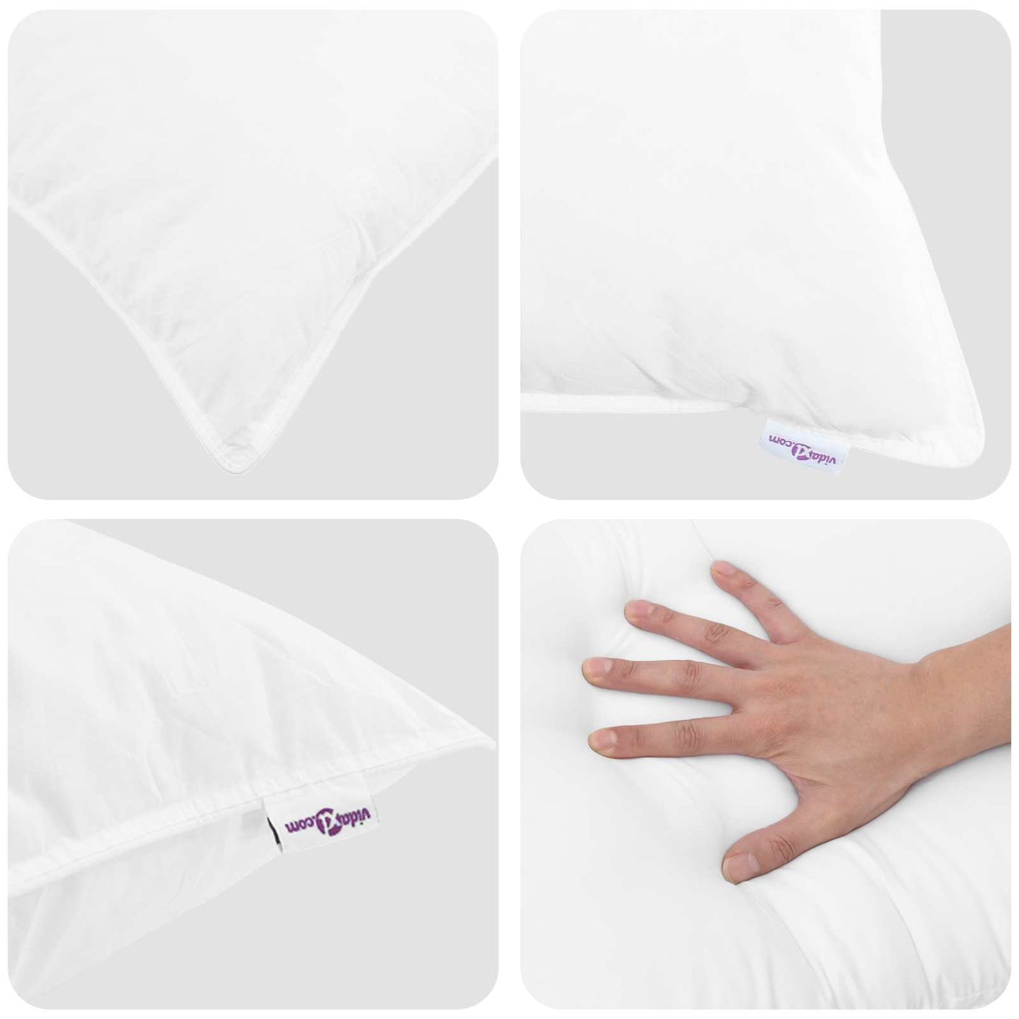 Duvet Estivo con cuscino 2 pcs Bianco Piuma d'anatra | homemem39