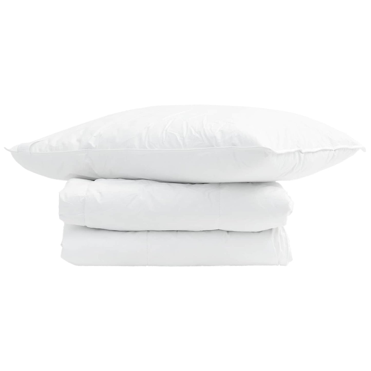 Duvet Estivo con cuscino 2 pcs Bianco Piuma d'anatra | homemem39