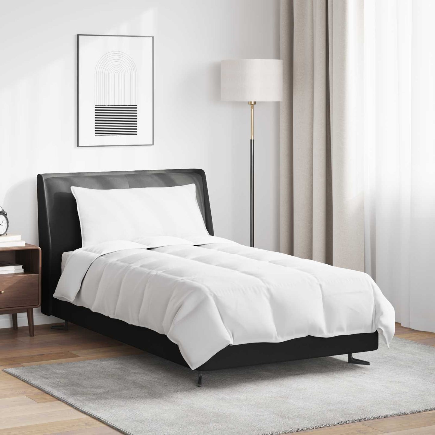 Duvet Estivo con cuscino 2 pcs Bianco Piuma d'anatra | homemem39