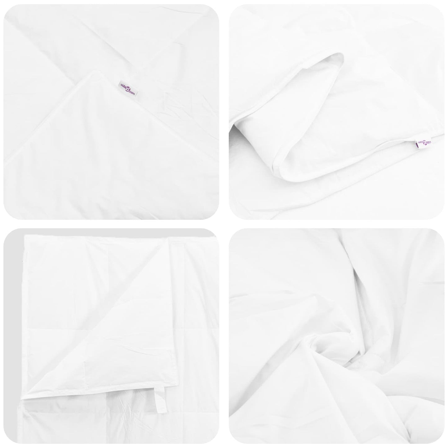 Duvet Invernale con cuscino 2 pcs Bianco Piuma d'anatra | homemem39