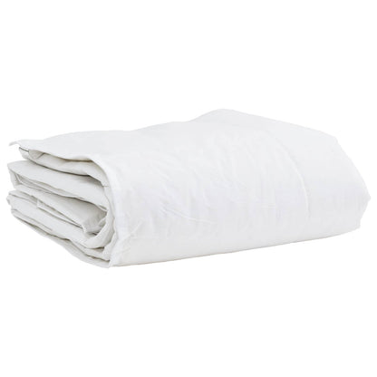 Duvet Invernale con cuscino 2 pcs Bianco Piuma d'anatra