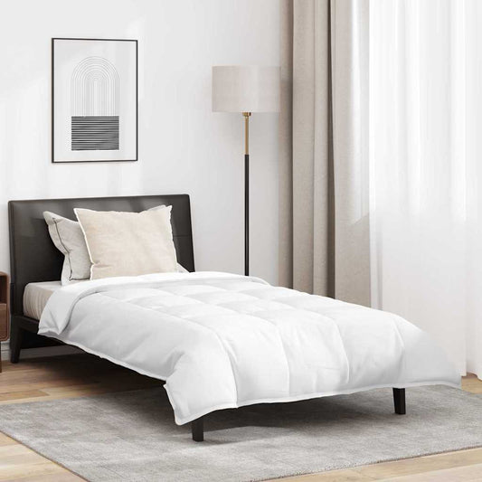 Set di piumini con cuscino 2 pcs Bianco 155 x 200 cm Piume