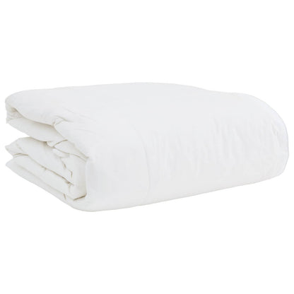 Duvet 2-in-1 con cuscino 2 pcs Bianco Piuma d'anatra