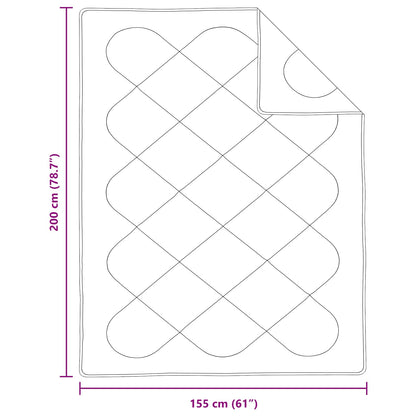 Duvet Estivo con cuscino 2 pcs Bianco Microfibra