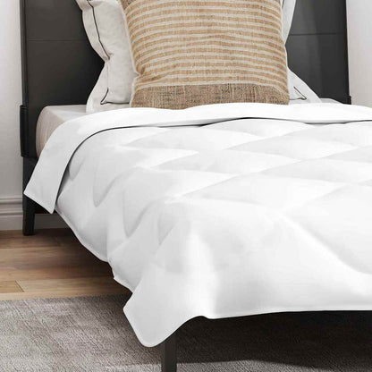 Duvet Estivo con cuscino 2 pcs Bianco Microfibra