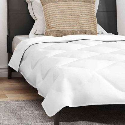Duvet Estivo con Cuscino 2 pcs Bianco 135 x 200 cm Microfibra