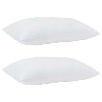 Duvet Estivo con Cuscino 2 pcs Bianco 155 x 220 cm Microfibra