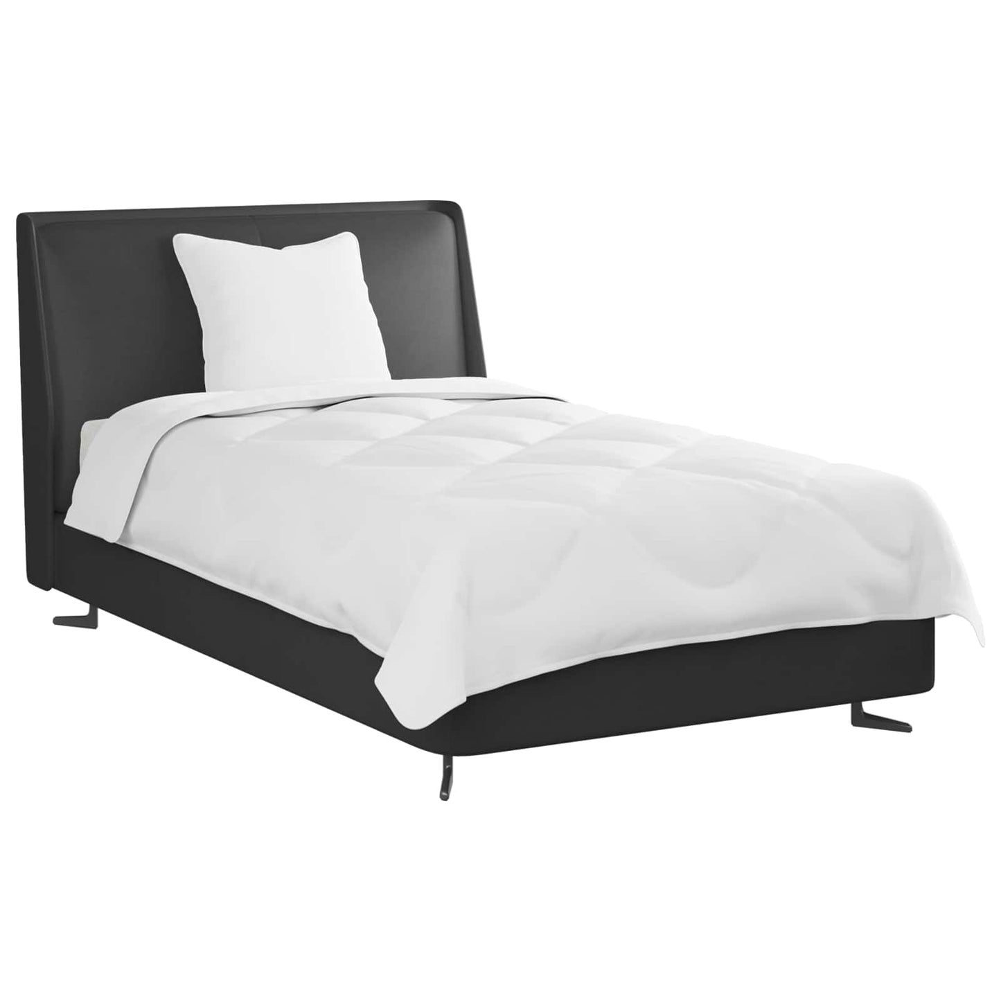 Duvet per Tutte le Stagioni con cuscino 2 pcs Bianco Microfibra