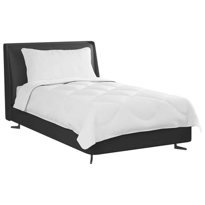 Duvet per Tutte le Stagioni con cuscino 2 pcs Bianco Microfibra