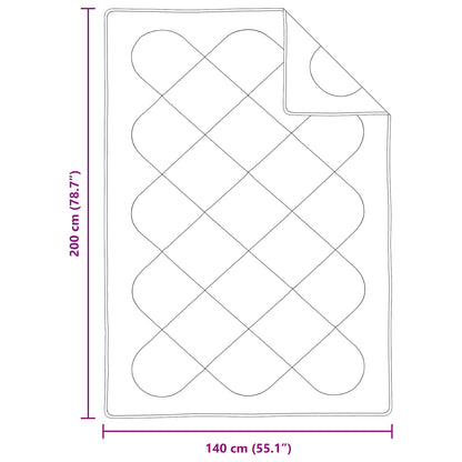 Duvet per Tutte le Stagioni con cuscino 2 pcs Bianco Microfibra