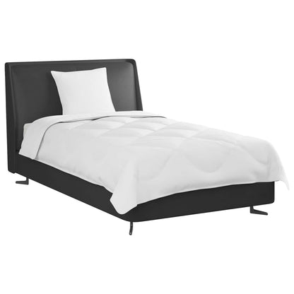 Duvet per Tutte le Stagioni con cuscino 2 pcs Bianco Microfibra