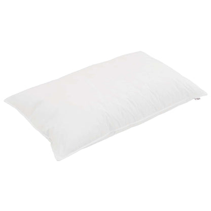 Duvet per Tutte le Stagioni con cuscino 2 pcs Bianco Microfibra | homemem39