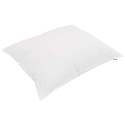Duvet per Tutte le Stagioni con cuscino 2 pcs Bianco Microfibra