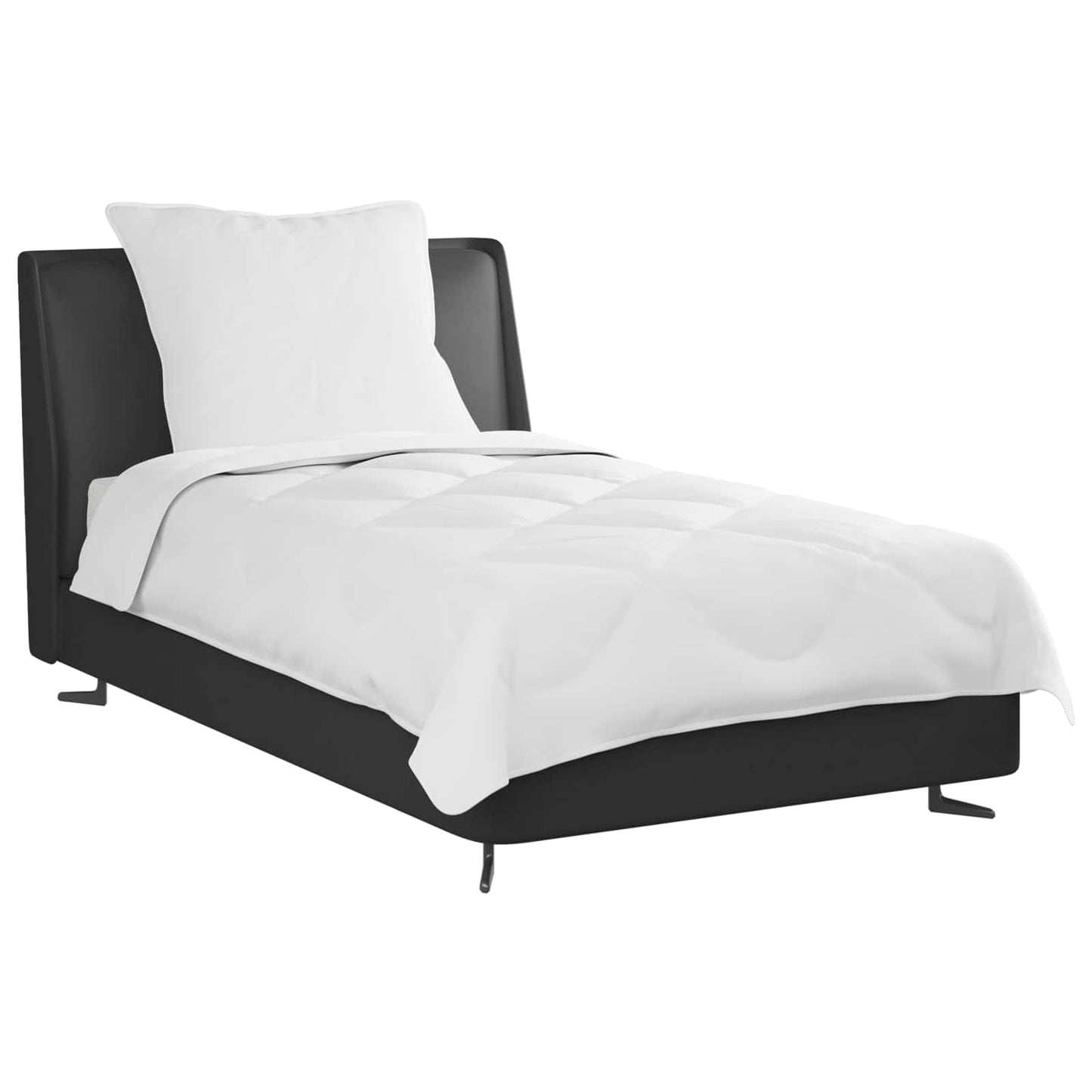 Piumone con cuscino 2 pcs Bianco Microfibra