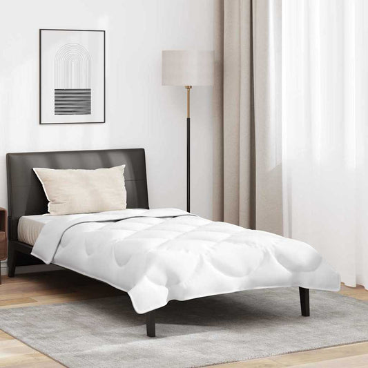 Piumone con Cuscino 2 pcs Bianco 140 x 220 cm Microfibra