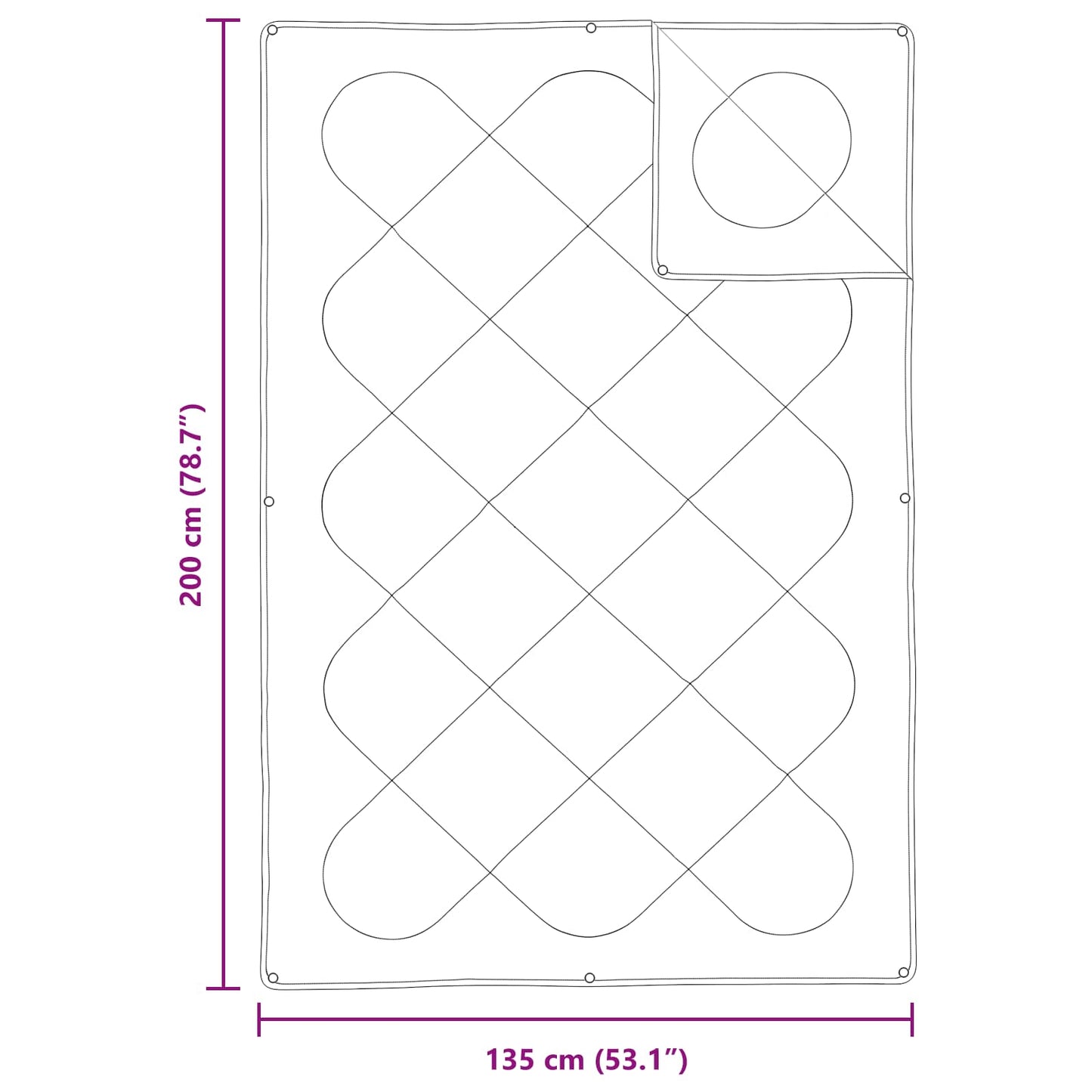 Set di Piumoni con cuscino 2 pcs Bianco Microfibra | homemem39