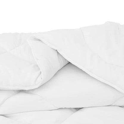 Piumone con Cuscino 2 pcs Bianco 135 x 220 cm Microfibra