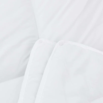 Piumone con Cuscino 2 pcs Bianco 135 x 220 cm Microfibra