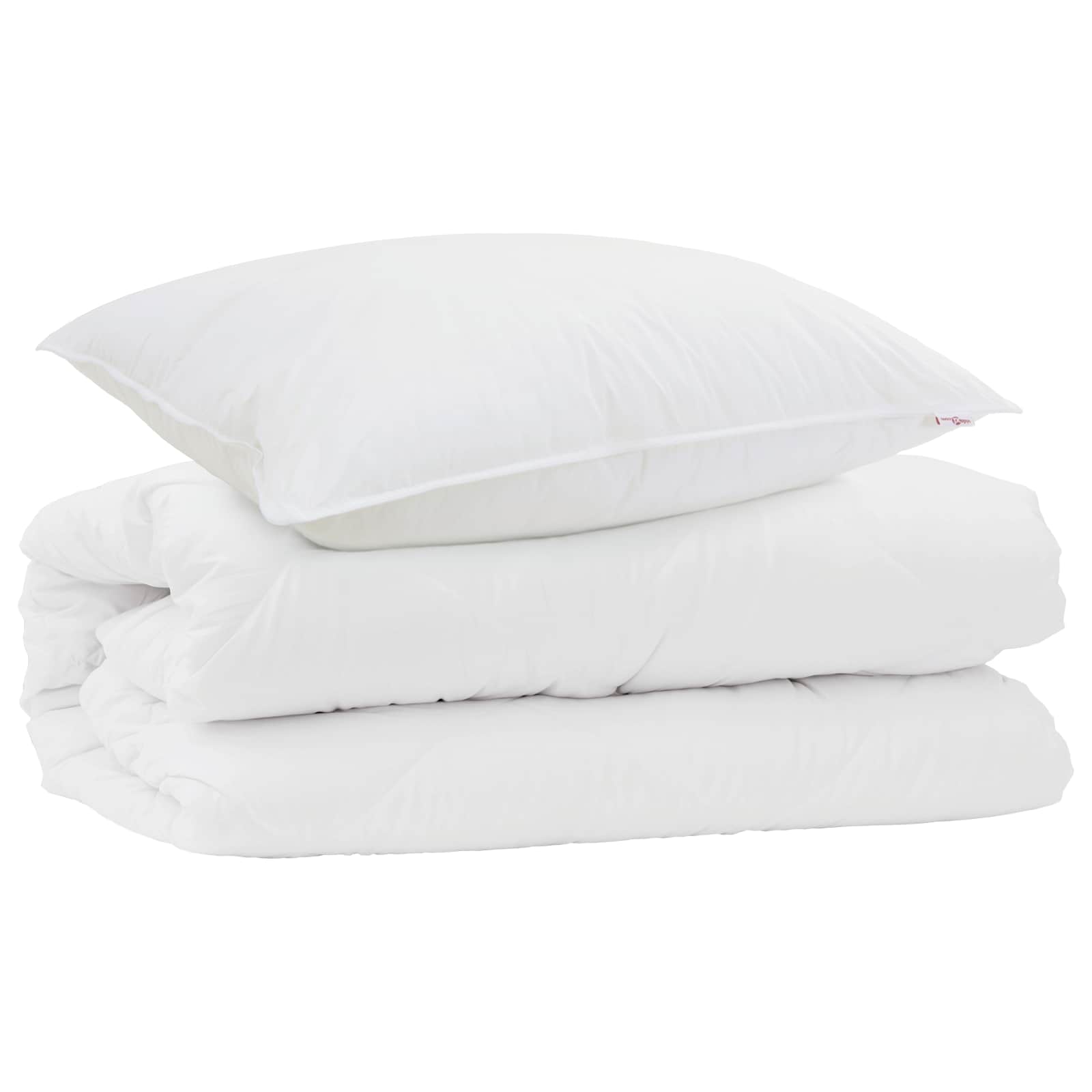 Set di Piumoni con cuscino 2 pcs Bianco Microfibra | homemem39