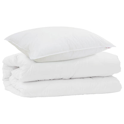 Set di Piumoni con cuscino 2 pcs Bianco Microfibra | homemem39