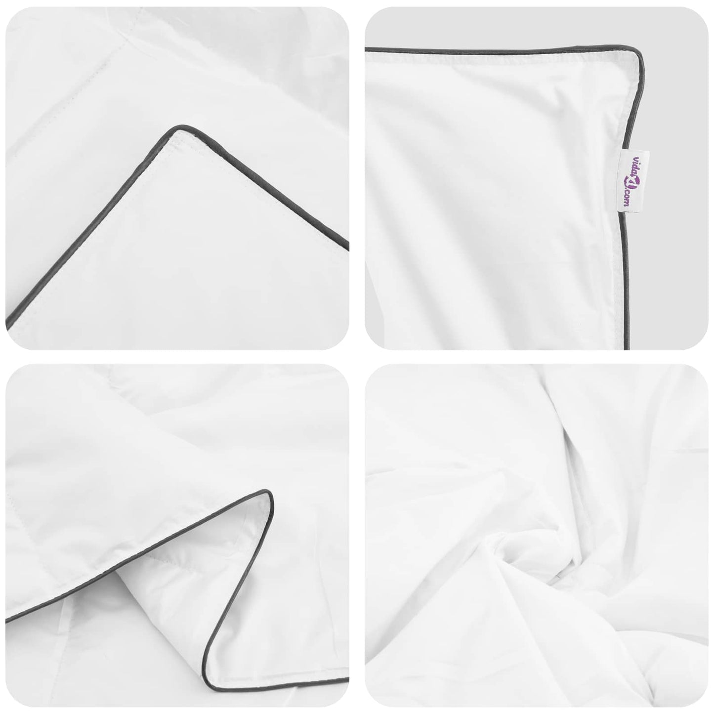 Duvet Invernale con cuscino 3 pcs Bianco Piuma d'anatra | homemem39
