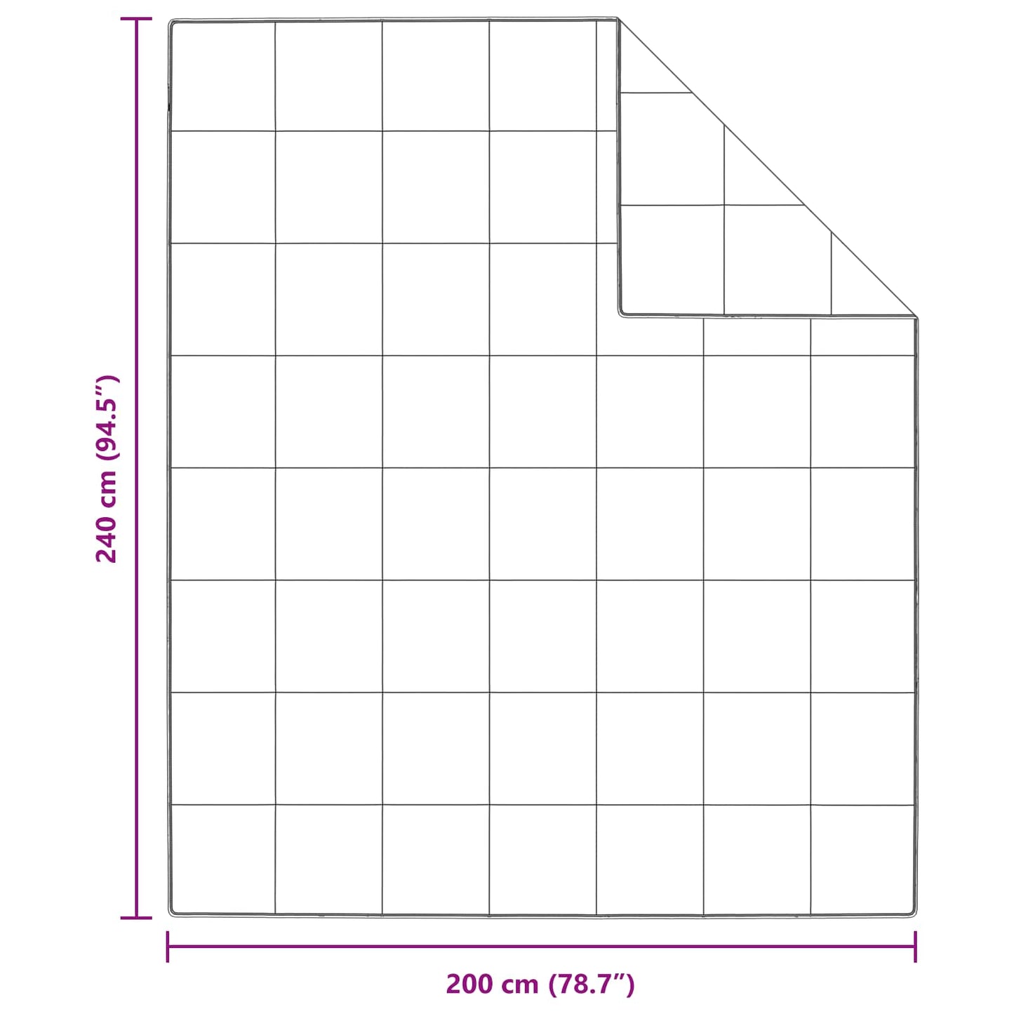 Duvet Invernale con cuscino 3 pcs Bianco Piuma d'anatra