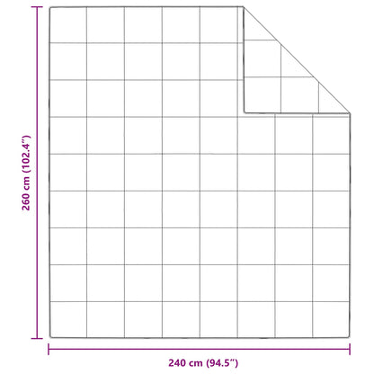 Duvet Invernale con cuscino 3 pcs Bianco Piuma d'anatra