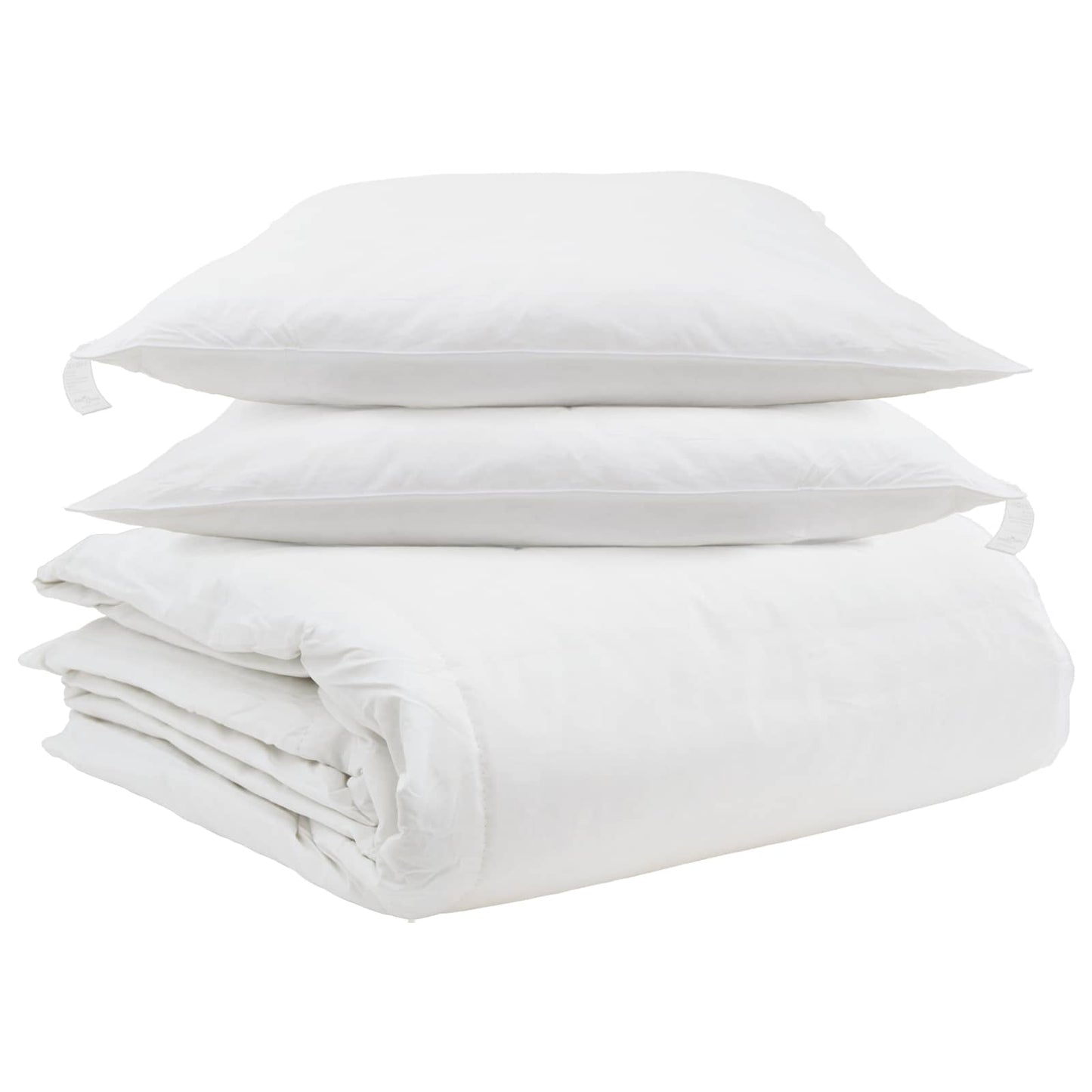 Set di Piumoni con cuscino 3 pcs Bianco Piuma d'anatra | homemem39