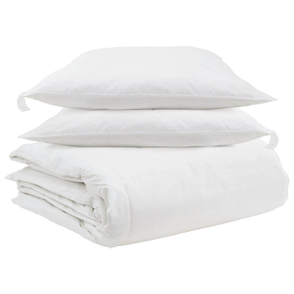 Set di Piumoni con cuscino 3 pcs Bianco Piuma d'anatra | homemem39