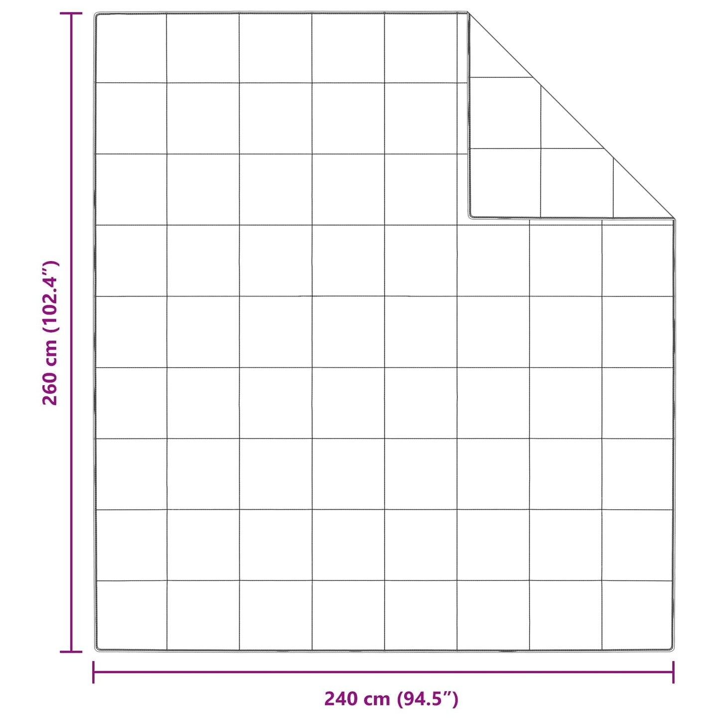 Set di Piumoni con cuscino 3 pcs Bianco Piuma d'anatra
