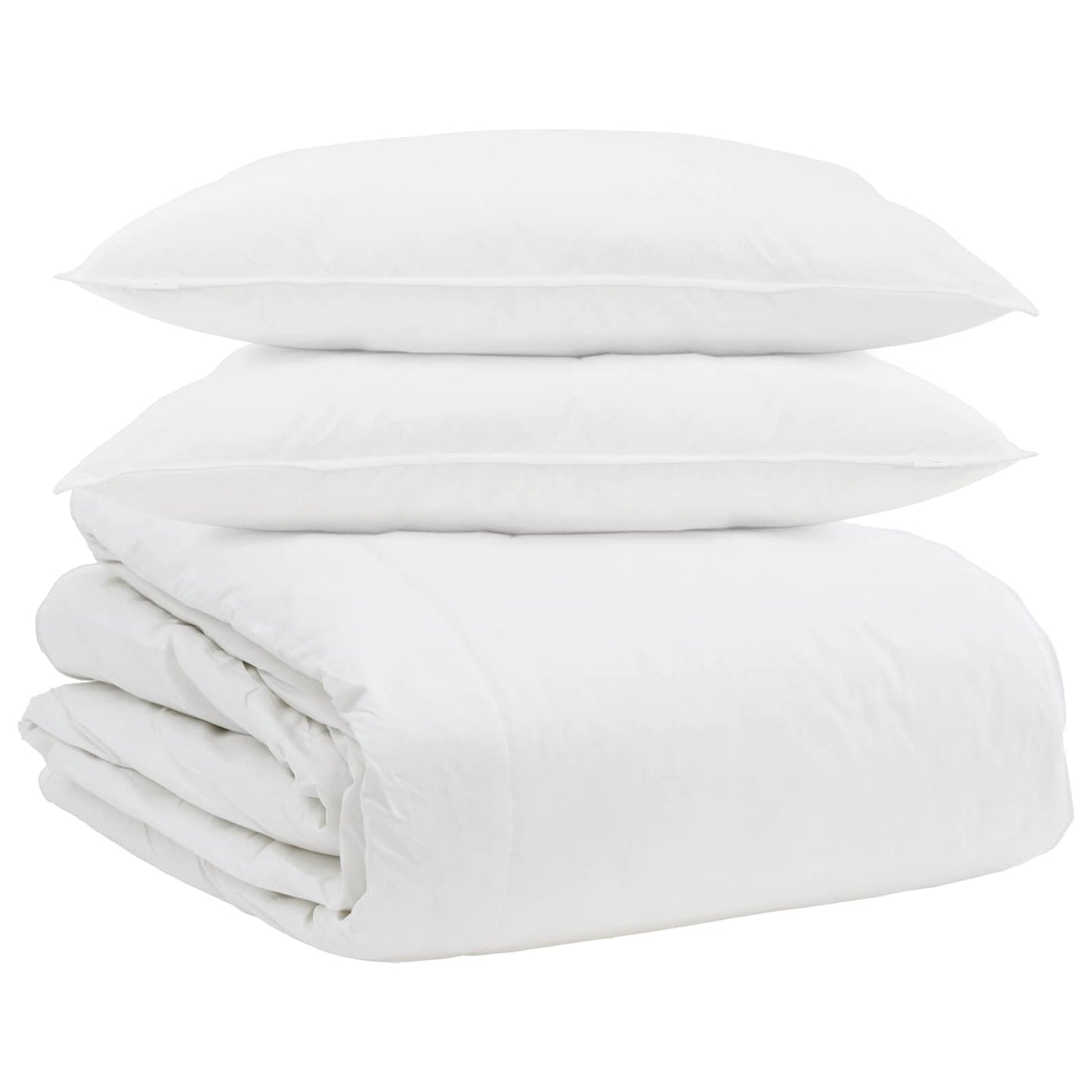 Set di Piumoni con cuscino 3 pcs Bianco Piuma d'anatra | homemem39