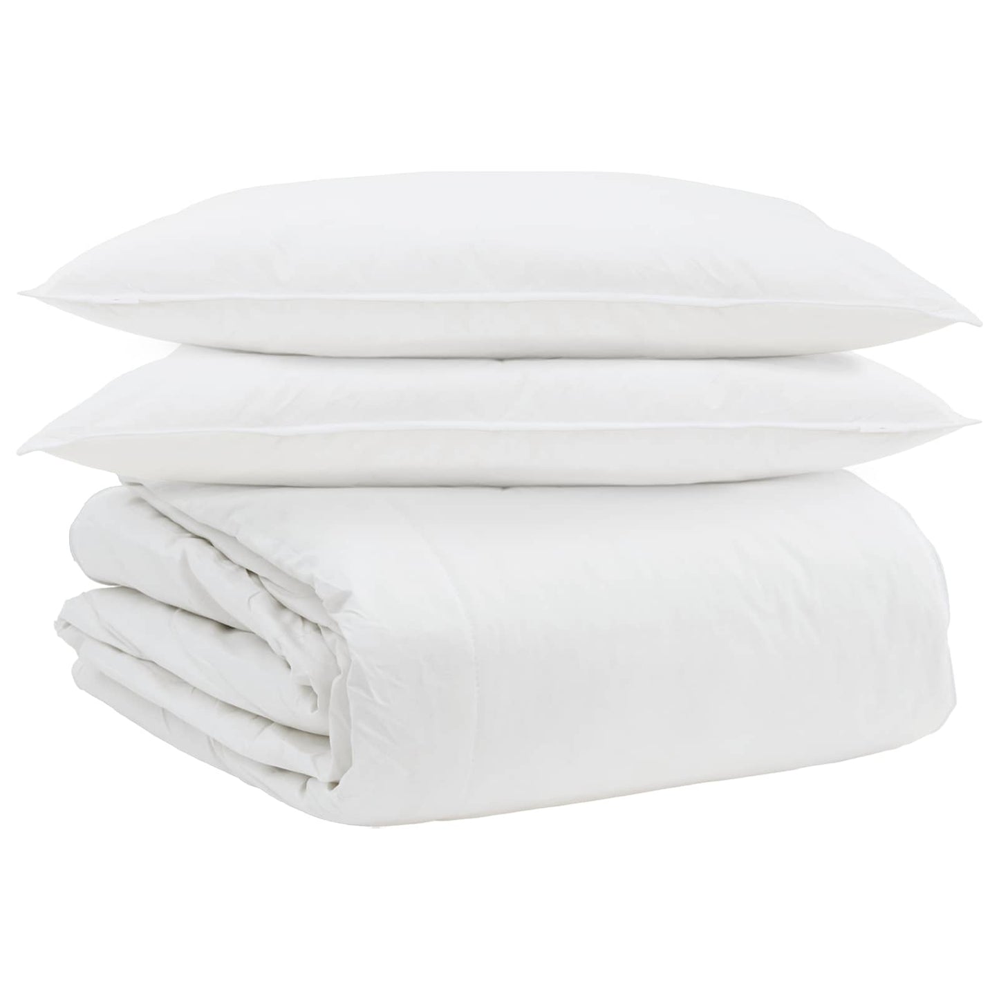 Set di Piumoni con cuscino 3 pcs Bianco Piuma d'anatra | homemem39