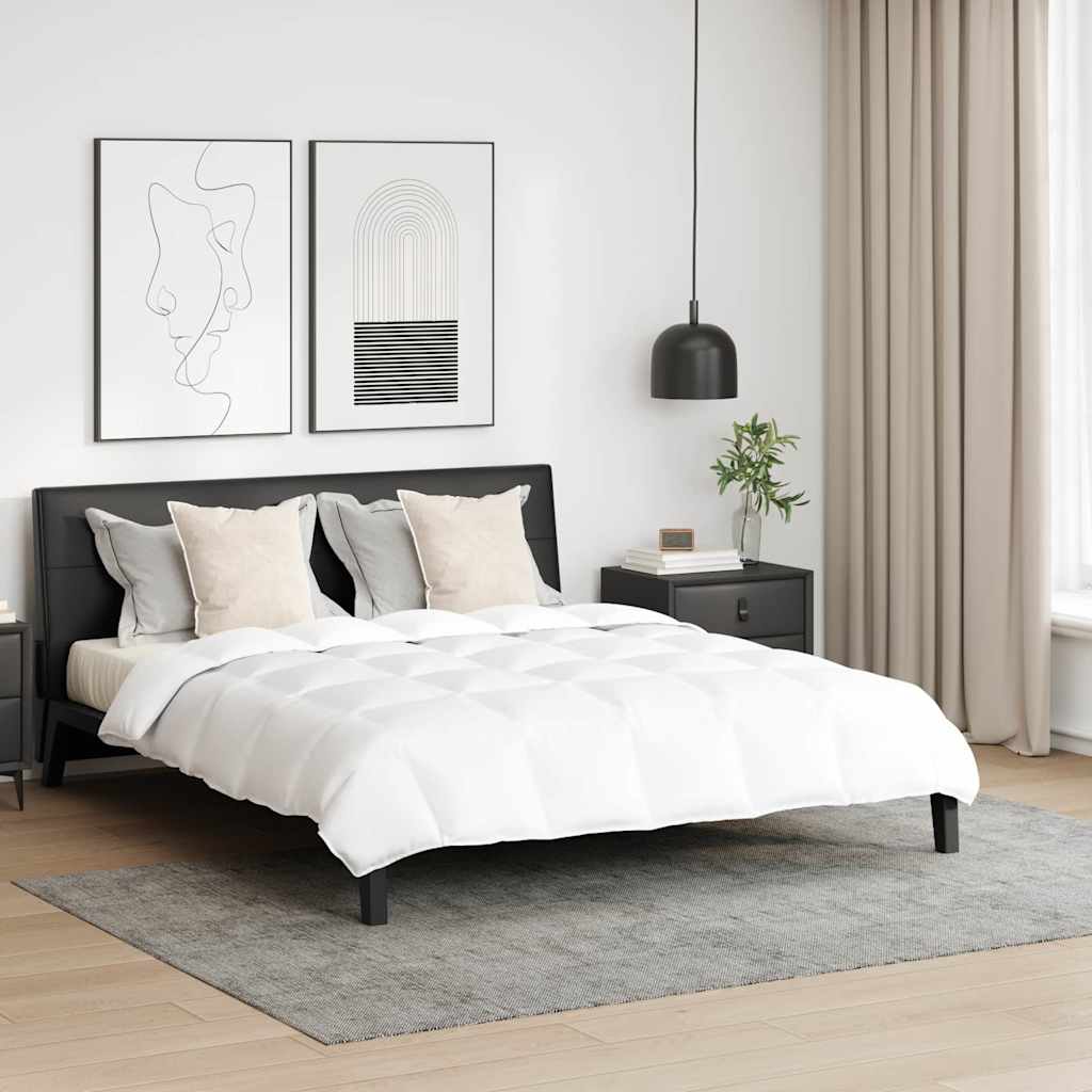 Set di Piumoni con cuscino 3 pcs Bianco Piuma d'anatra - homemem39