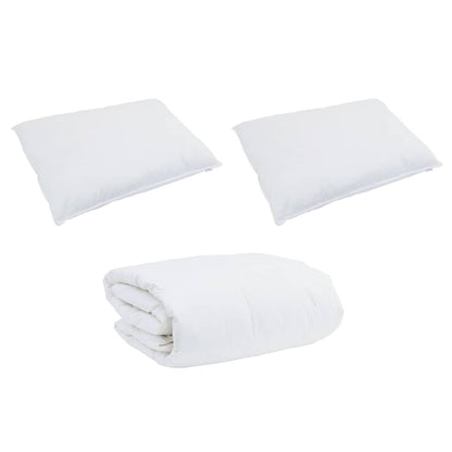 Set di Piumoni con cuscino 3 pcs Bianco Piuma d'anatra