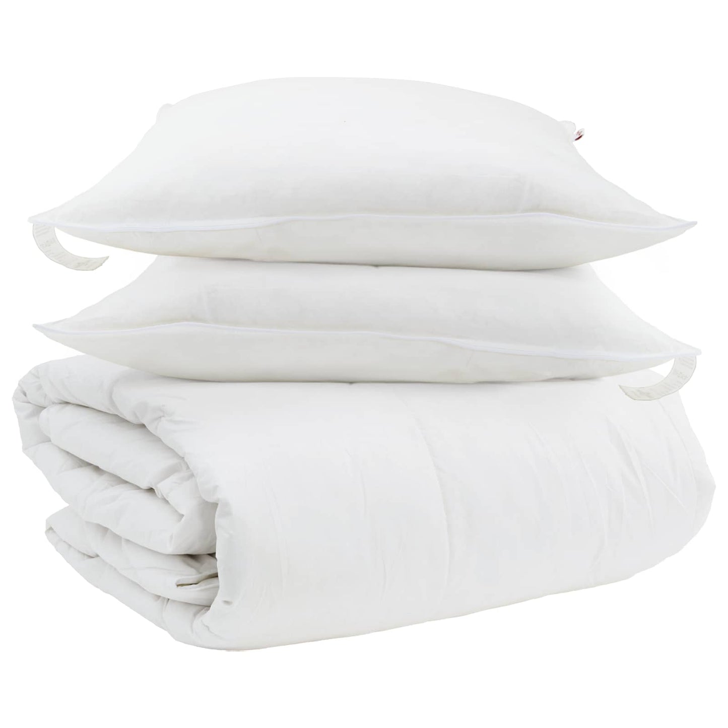 Set di Piumoni con cuscino 3 pcs Bianco Piuma d'anatra | homemem39