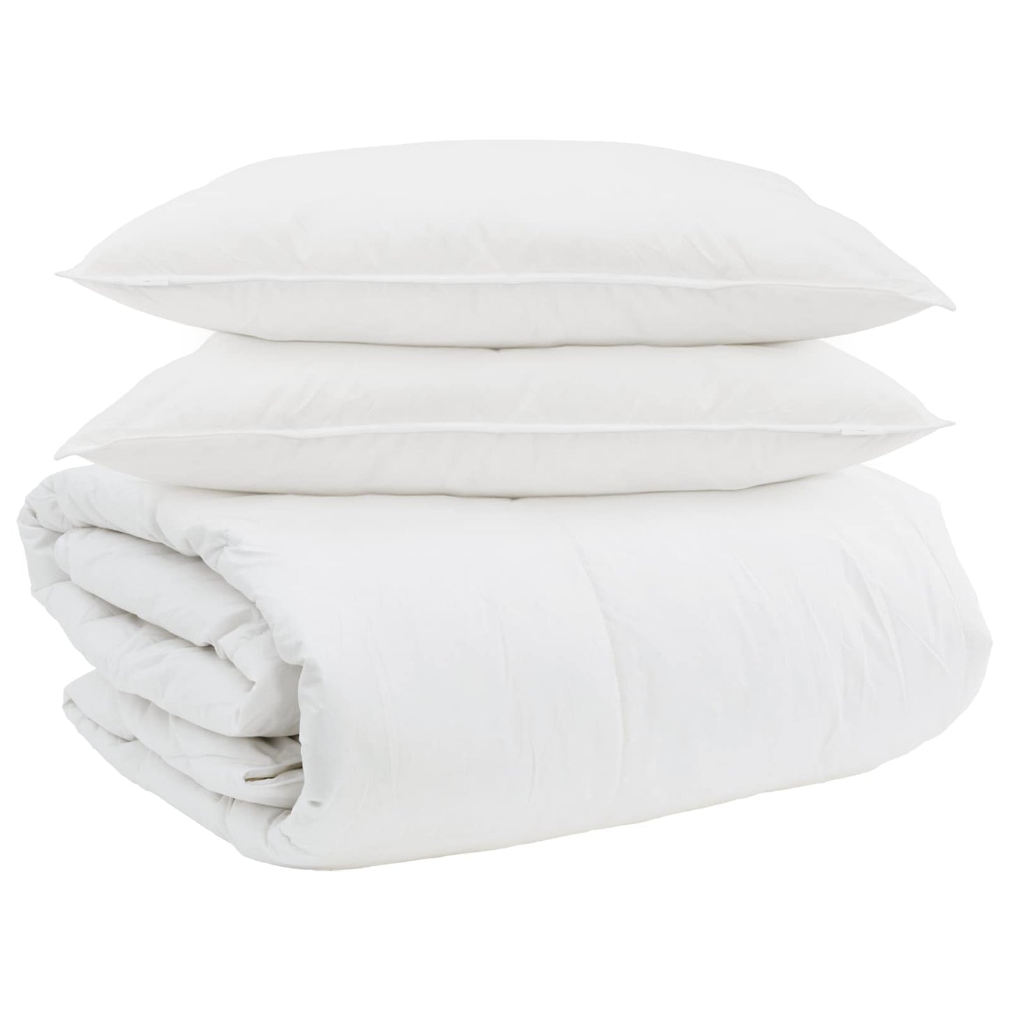 Set di Piumoni con cuscino 3 pcs Bianco Piuma d'anatra | homemem39