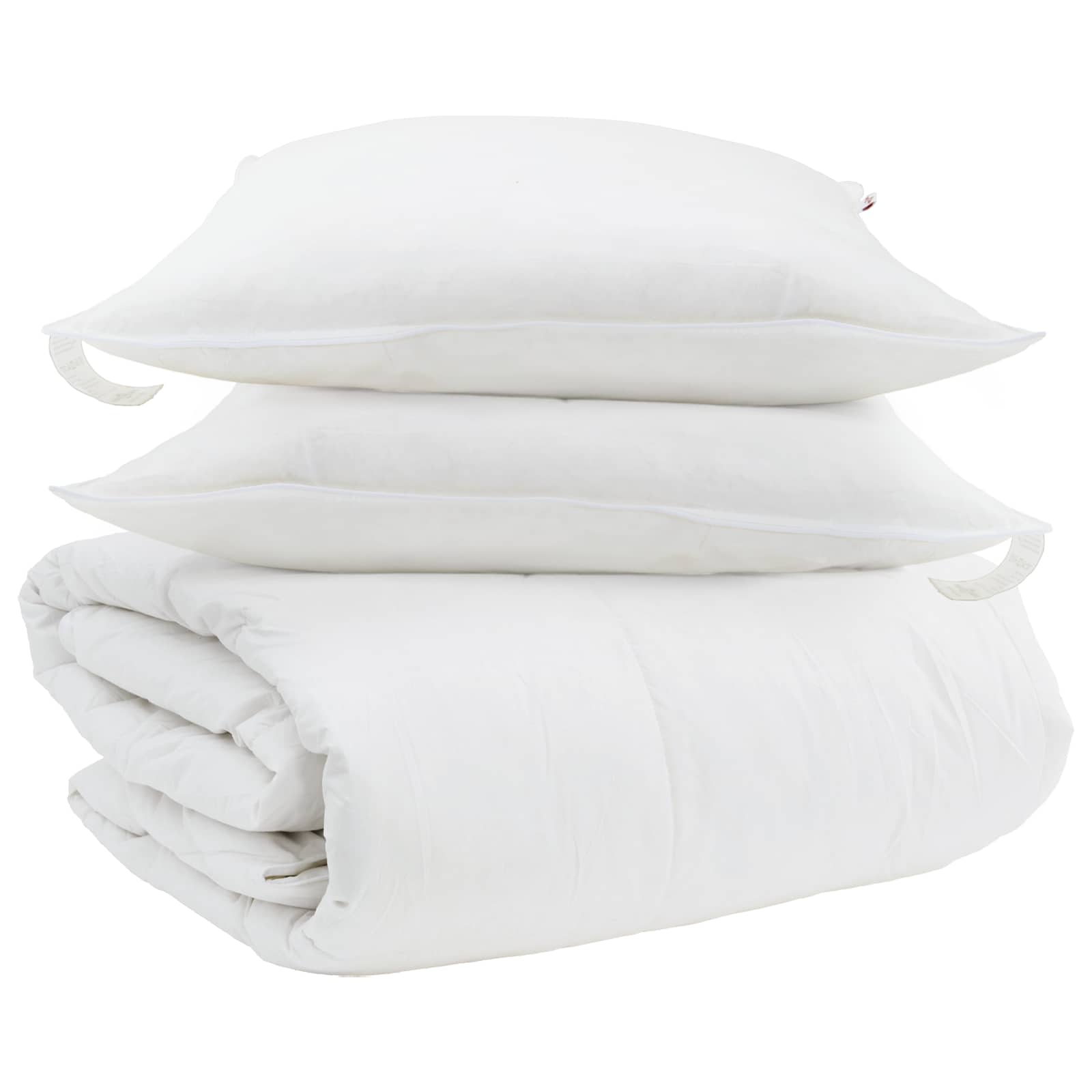 Set di Piumoni con cuscino 3 pcs Bianco Piuma d'anatra | homemem39