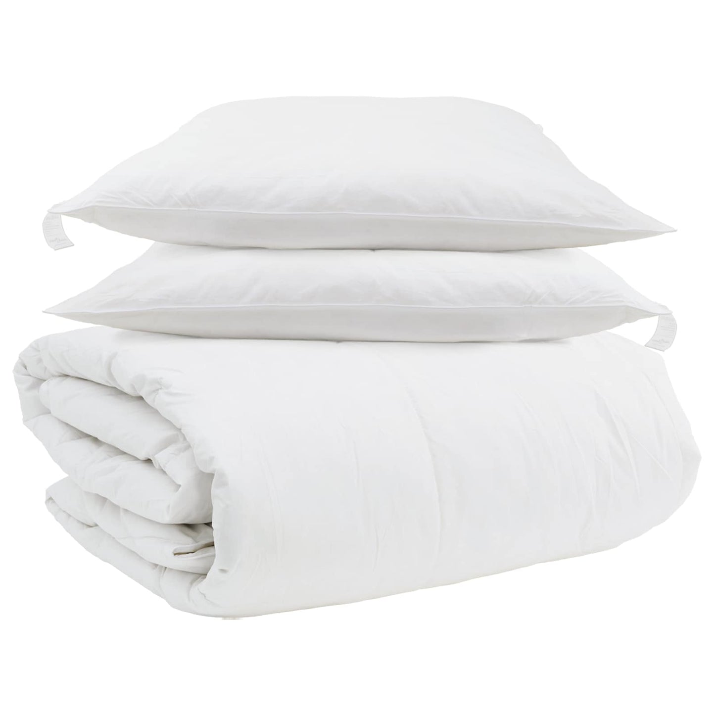 Set di Piumoni con cuscino 3 pcs Bianco Piuma d'anatra | homemem39