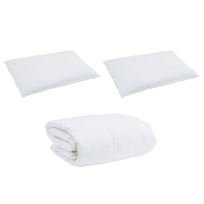Set di Piumoni con cuscino 3 pcs Bianco Piuma d'anatra - homemem39