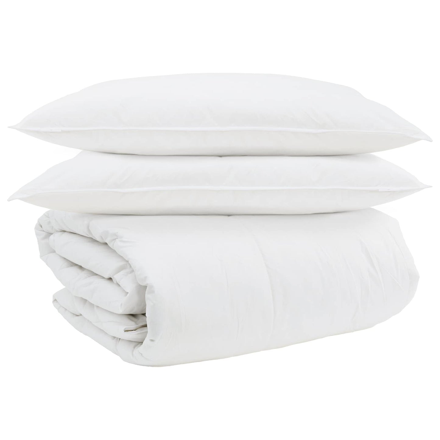 Set di Piumoni con cuscino 3 pcs Bianco Piuma d'anatra | homemem39
