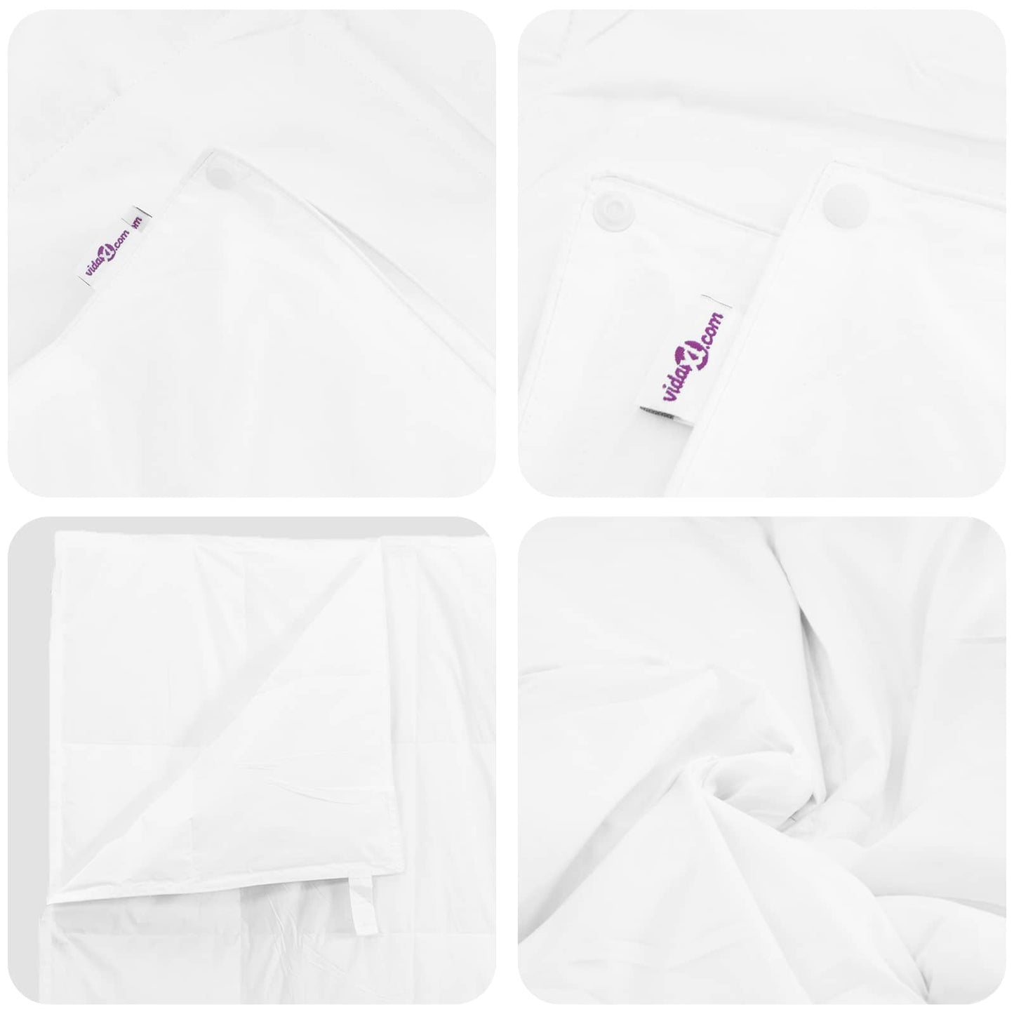 Set di Piumoni con cuscino 3 pcs Bianco Piuma d'anatra | homemem39