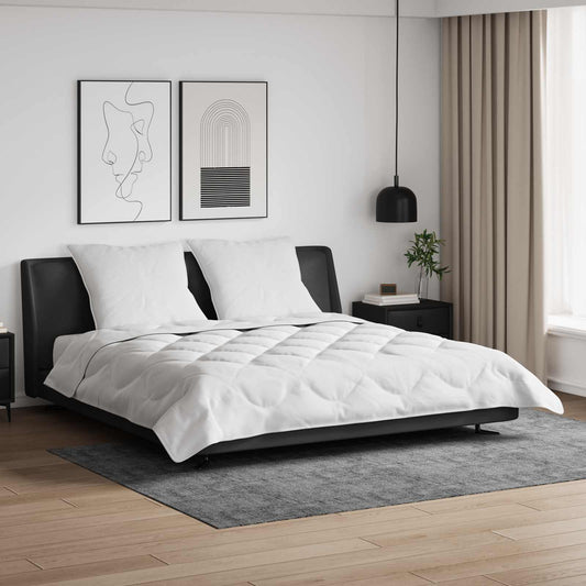 Duvet Estivo con cuscino 3 pcs Bianco Microfibra
