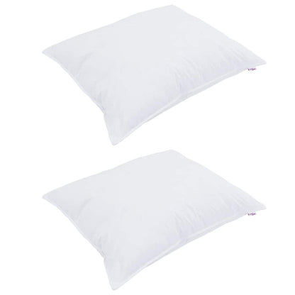 Duvet Estivo con cuscino 3 pcs Bianco Microfibra