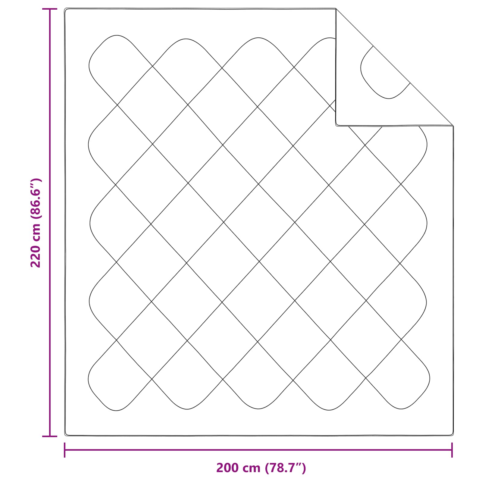 Piumone con cuscino 3 pcs Bianco Microfibra | homemem39