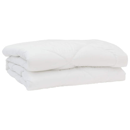 Piumone con cuscino 3 pcs Bianco Microfibra